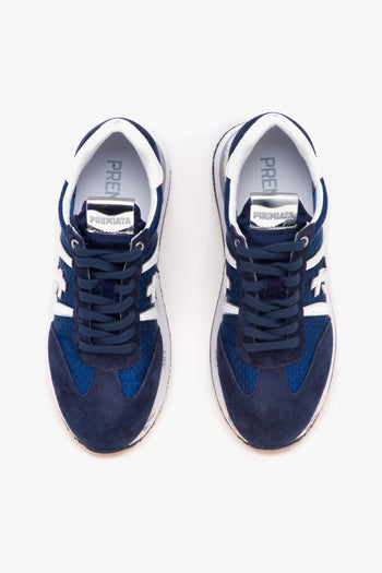 Sneaker Conny in camoscio e tessuto retinato - 5