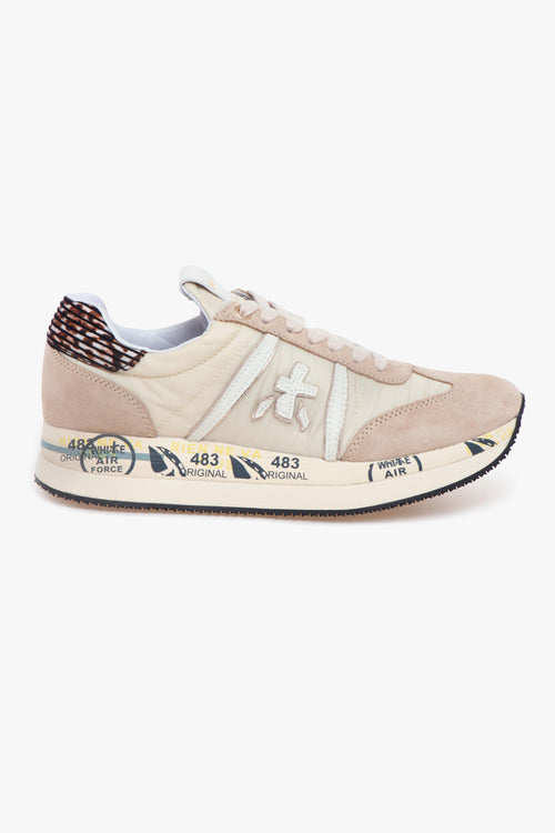 Sneaker Conny in camoscio e tessuto