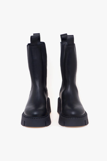 Chelsea boot in pelle con maxi platform - 5