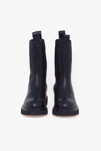 Chelsea boot in pelle con gambale alto - 5