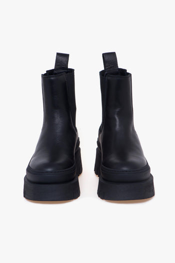 Chelsea boot in pelle con maxi platform - 5