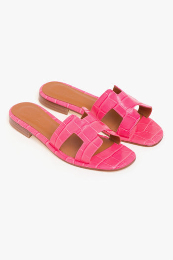 Ciabatta in pelle stampa cocco - 2