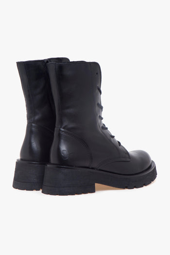 Anfibio in pelle con suola in gomma - 3