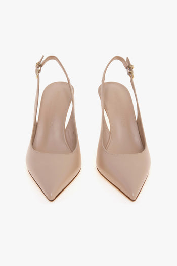 Sling-back in nappa con tacco 80 mm - 5