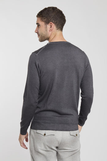 Maglia girocollo in lana merino extrafine - 3