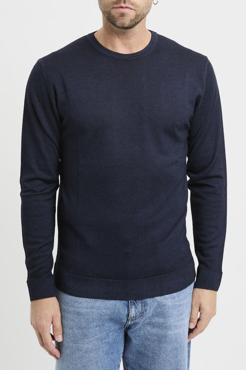 Maglia girocollo in lana merino extrafine