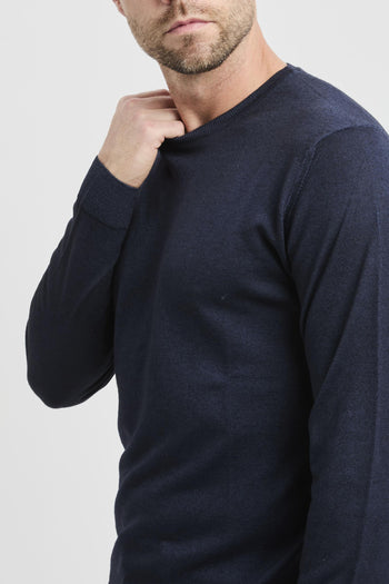 Maglia girocollo in lana merino extrafine - 6