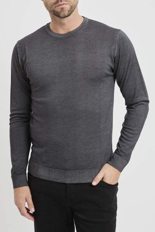 Maglia girocollo in lana merino extrafine