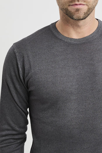 Maglia girocollo in lana merino extrafine - 4