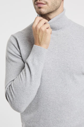 Maglia collo alto in misto cashmere - 5