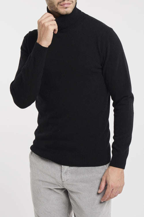 Maglia collo alto in misto cashmere