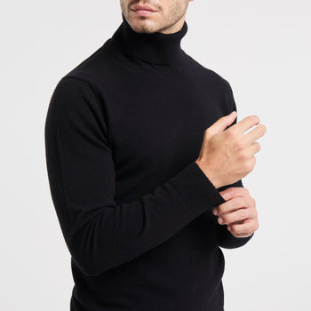 Maglia collo alto in misto cashmere - 7