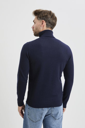 Maglia collo alto in misto cashmere - 5