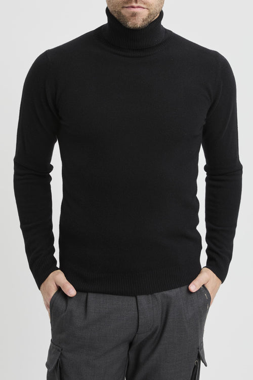 Maglia collo alto in misto cashmere