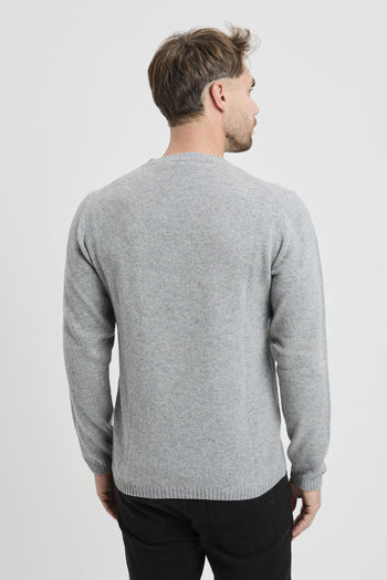 Maglia girocollo in lana merino - 6