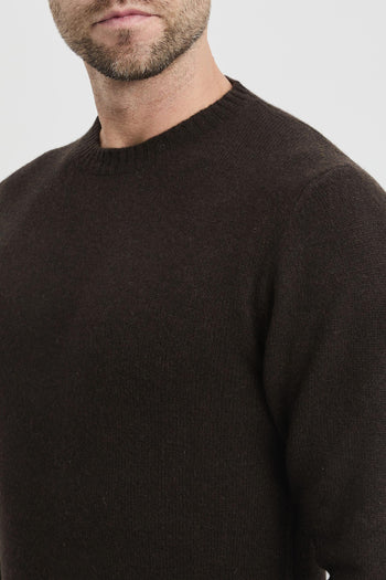 Maglia girocollo in lana merino - 4