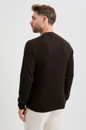 Maglia girocollo in lana merino - 5