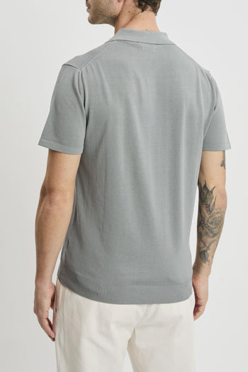 Polo manica corta in cotone crepè - 3