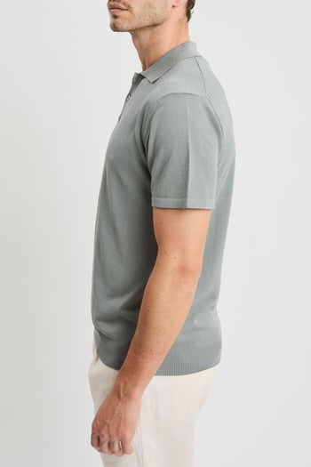 Polo manica corta in cotone crepè - 4