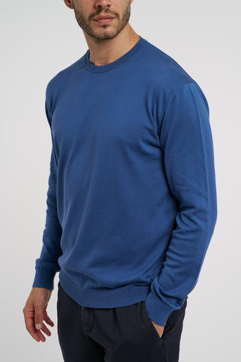 Maglia girocollo a manica lunga in cotone - 2