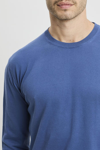 Maglia girocollo a manica lunga in cotone - 7