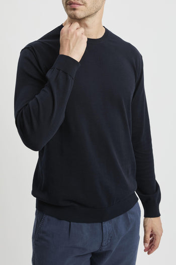 Maglia girocollo a manica lunga in cotone - 2