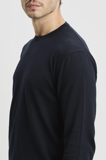 Maglia girocollo a manica lunga in cotone - 3