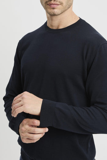 Maglia girocollo a manica lunga in cotone - 8