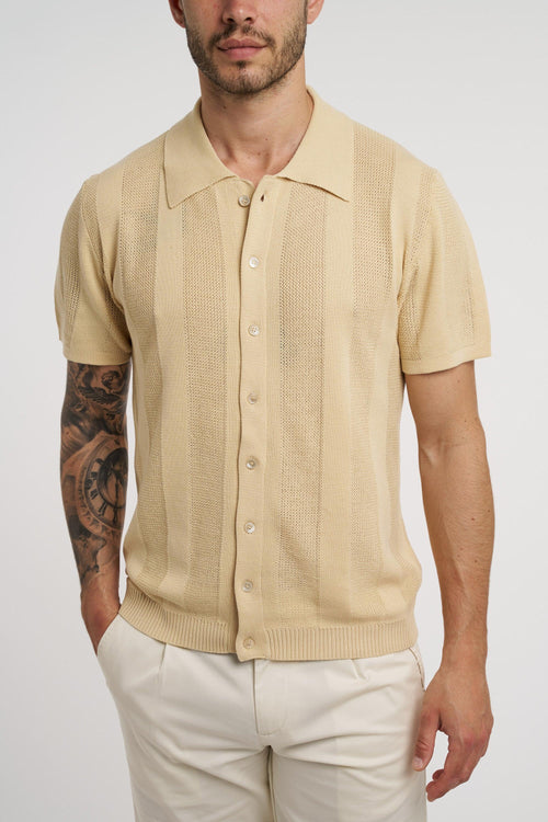 Polo/camicia in cotone punto maglia