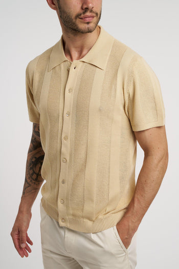 Polo/camicia in cotone punto maglia - 2