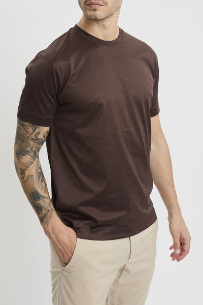 T-shirt in filo di scozia