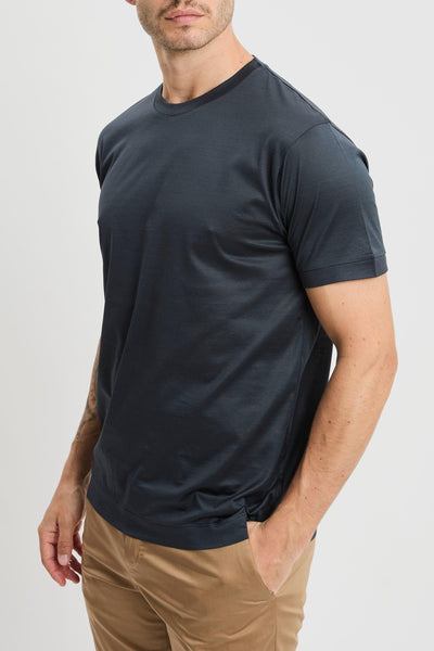 T-shirt in filo di scozia