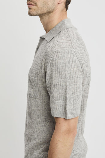 Overshirt in cotone misto lino - 5