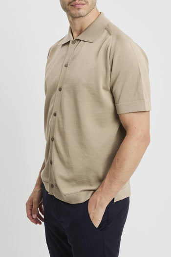 Overshirt in cotone con manica corta - 2