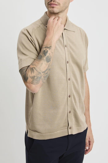 Overshirt in cotone con manica corta - 3