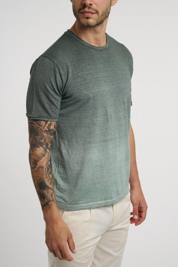 T-shirt in jersey di lino elasticizzato - 3