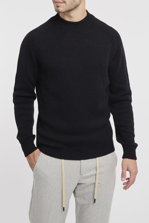 Maglia a girocollo in lana merinos