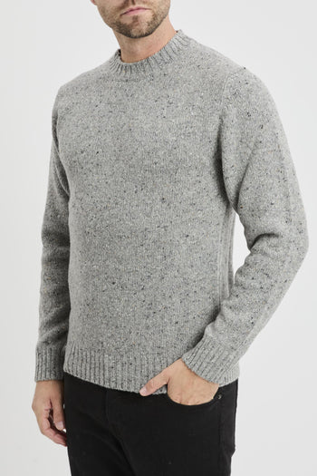 Maglia girocollo in lana rasata - 3