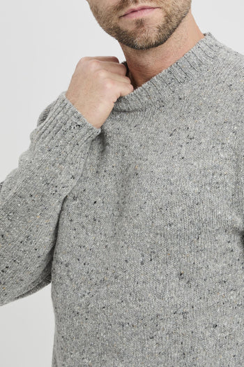 Maglia girocollo in lana rasata - 5