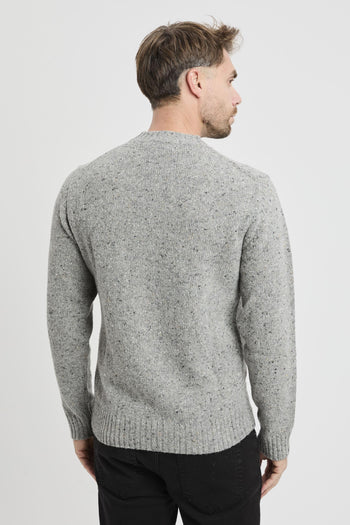 Maglia girocollo in lana rasata - 6