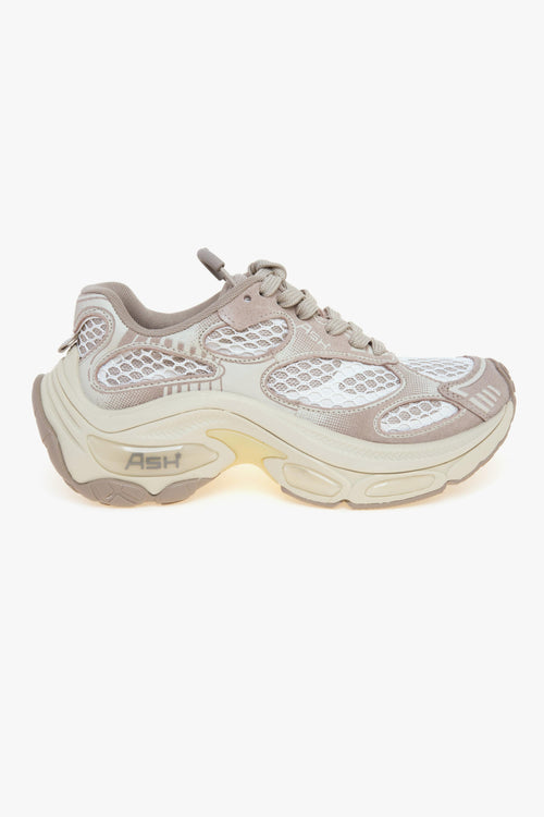 Sneaker Dragon in ecopelle e tessuto con suola chunky