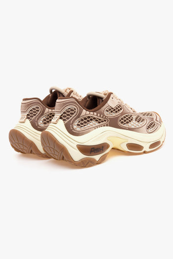 Sneaker Dragon in pelle e tessuto retinato - 3