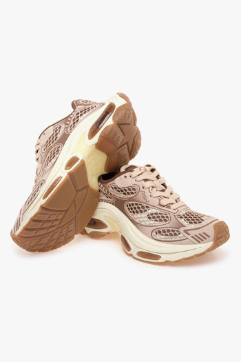 Sneaker Dragon in pelle e tessuto retinato - 4