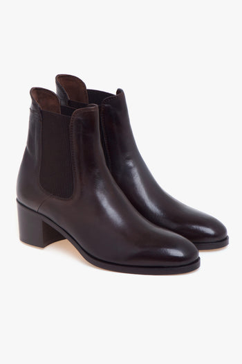 Tronchetto chelsea in pelle con tacco 45 mm - 2