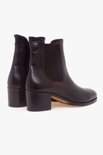 Tronchetto chelsea in pelle con tacco 45 mm - 3