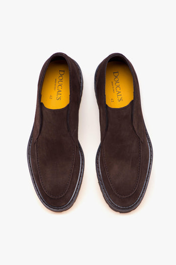 Polacco in camoscio con suola in gomma - 5