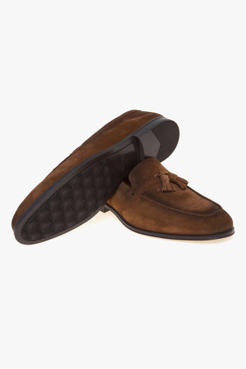 Mocassino tassel in camoscio con suola in gomma - 4