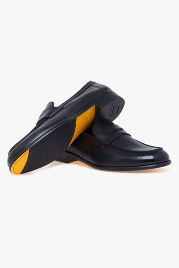 Mocassino penny in pelle nera - 4