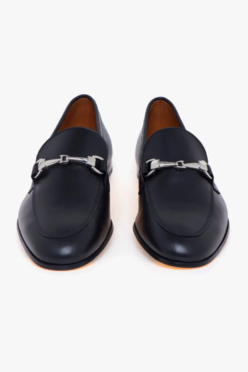 Mocassino in pelle con morsetto in metallo - 5