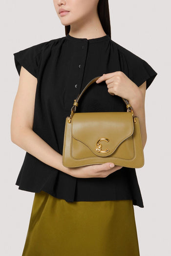 Borsa a mano C-Me in pelle con tracolla - 5